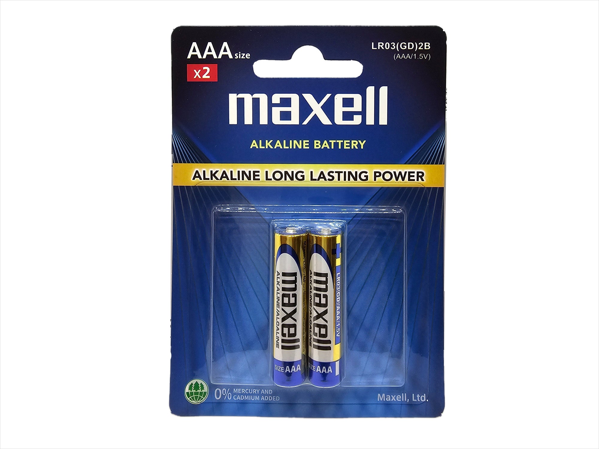 Maxell AAA (LR03) GD Alkaline Batteries (Pack of 2)