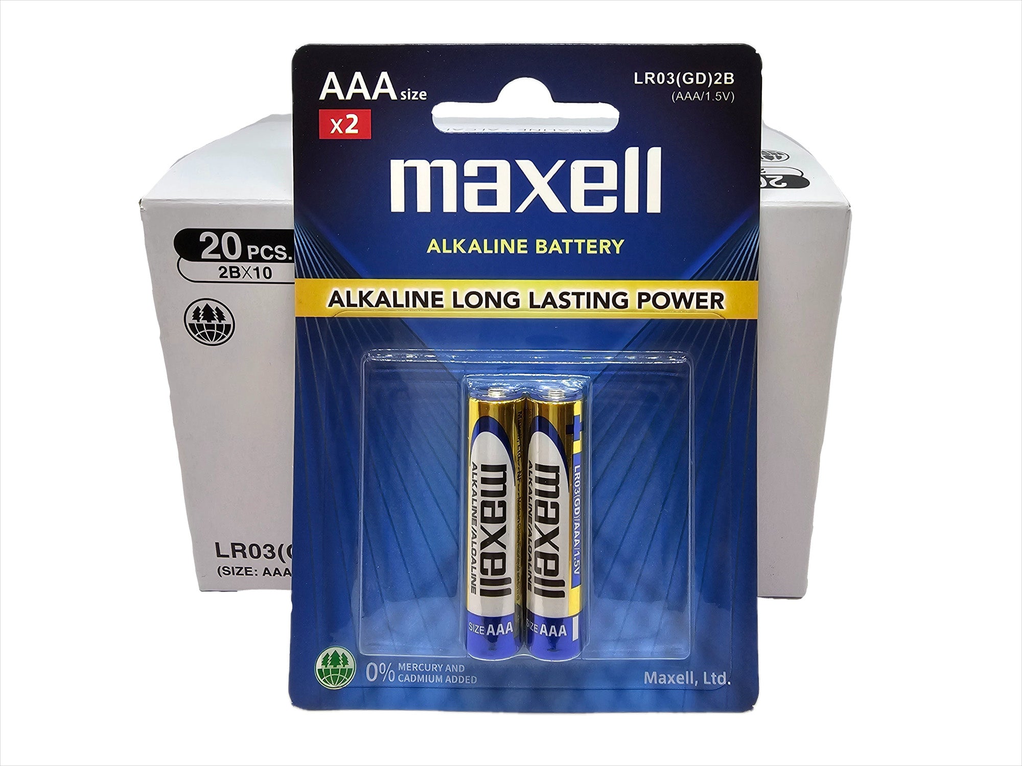 Maxell AAA (LR03) GD Alkaline Batteries - 20 Pack (AAA2 x 10)