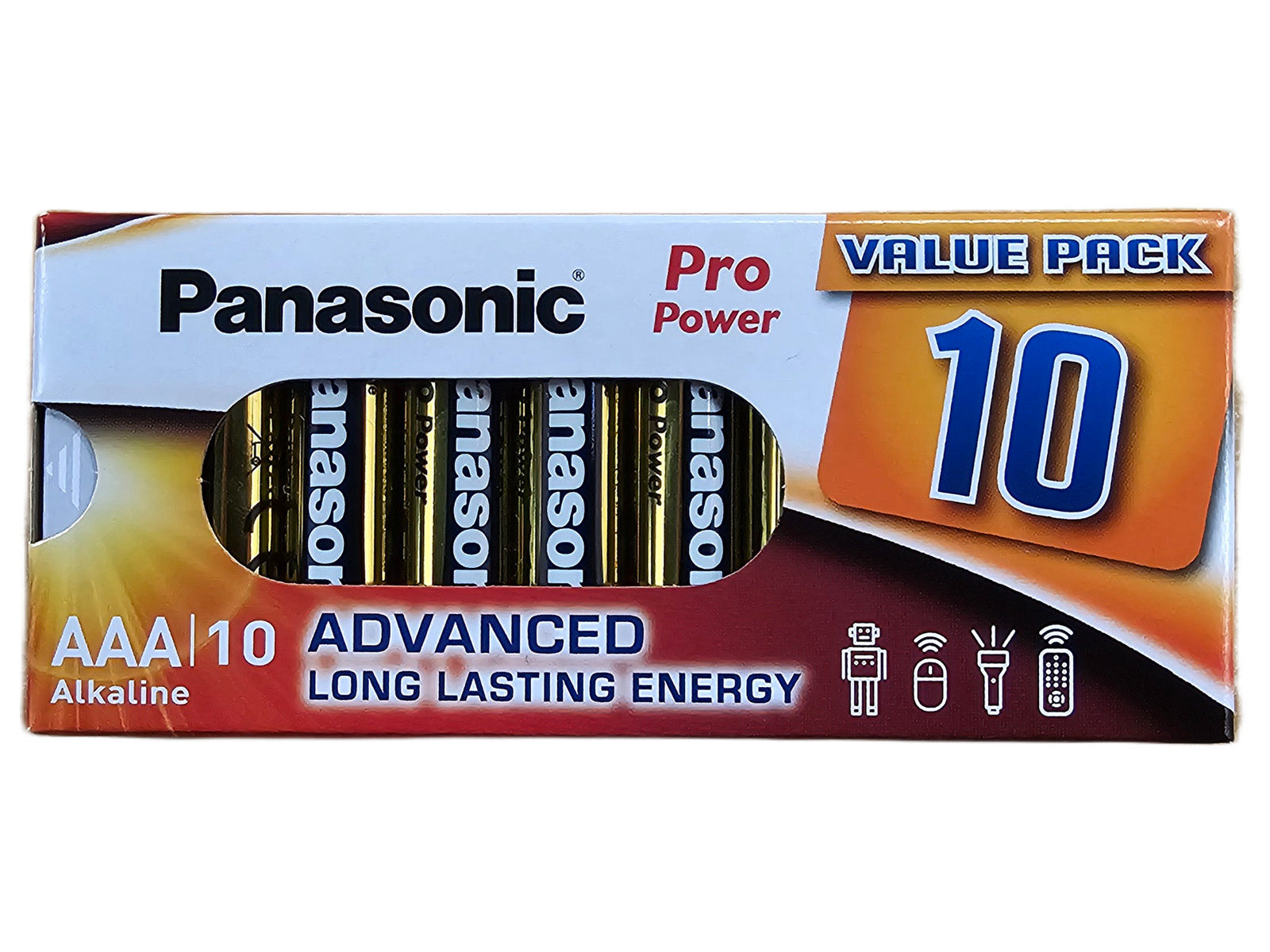Panasonic AAA Pro Power Alkaline Batteries - 10 Pack (bulk)
