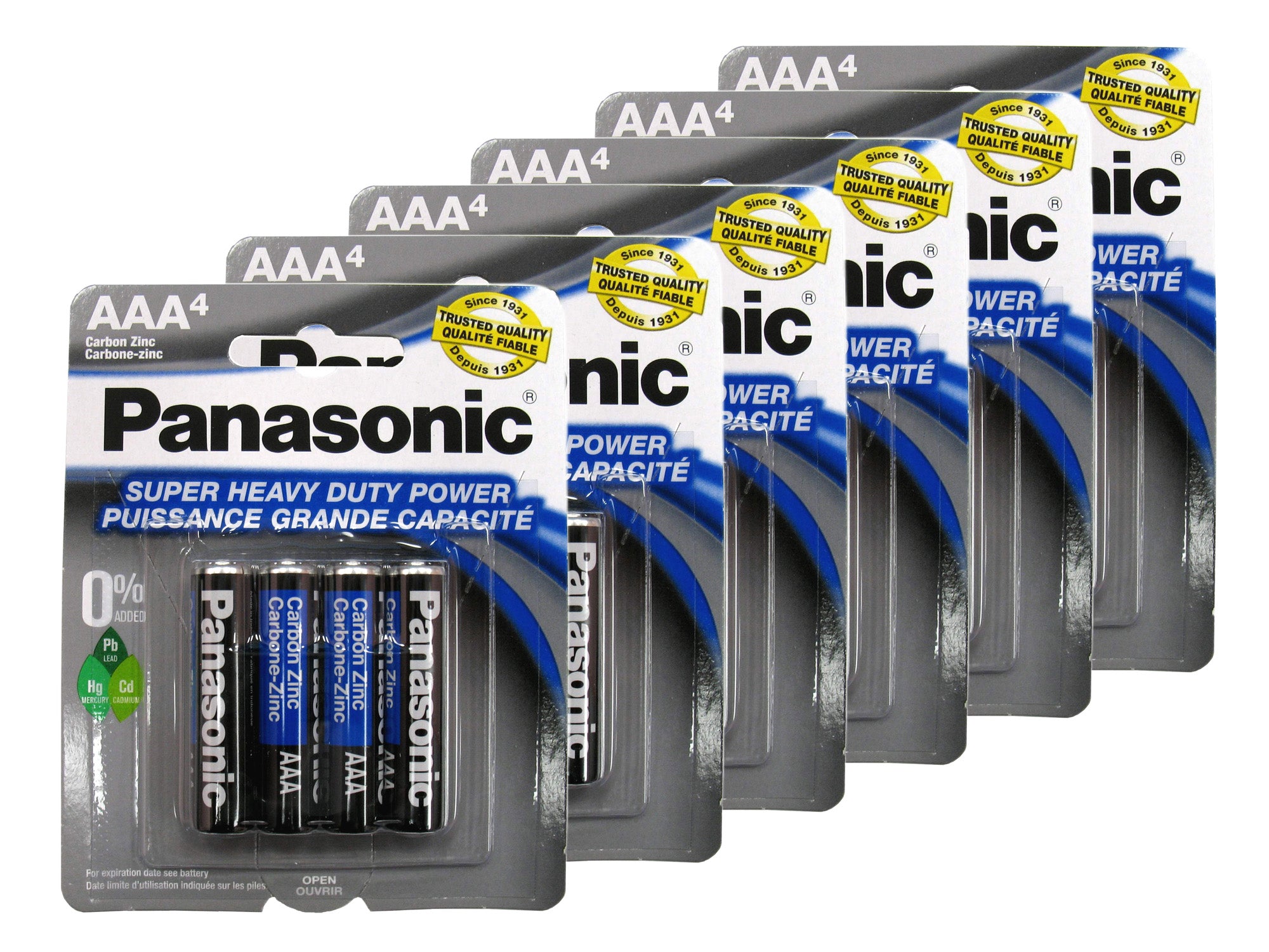 Panasonic AAA Suer Heavy Duty Batteries - 24 Pack (AAA4 x 6)