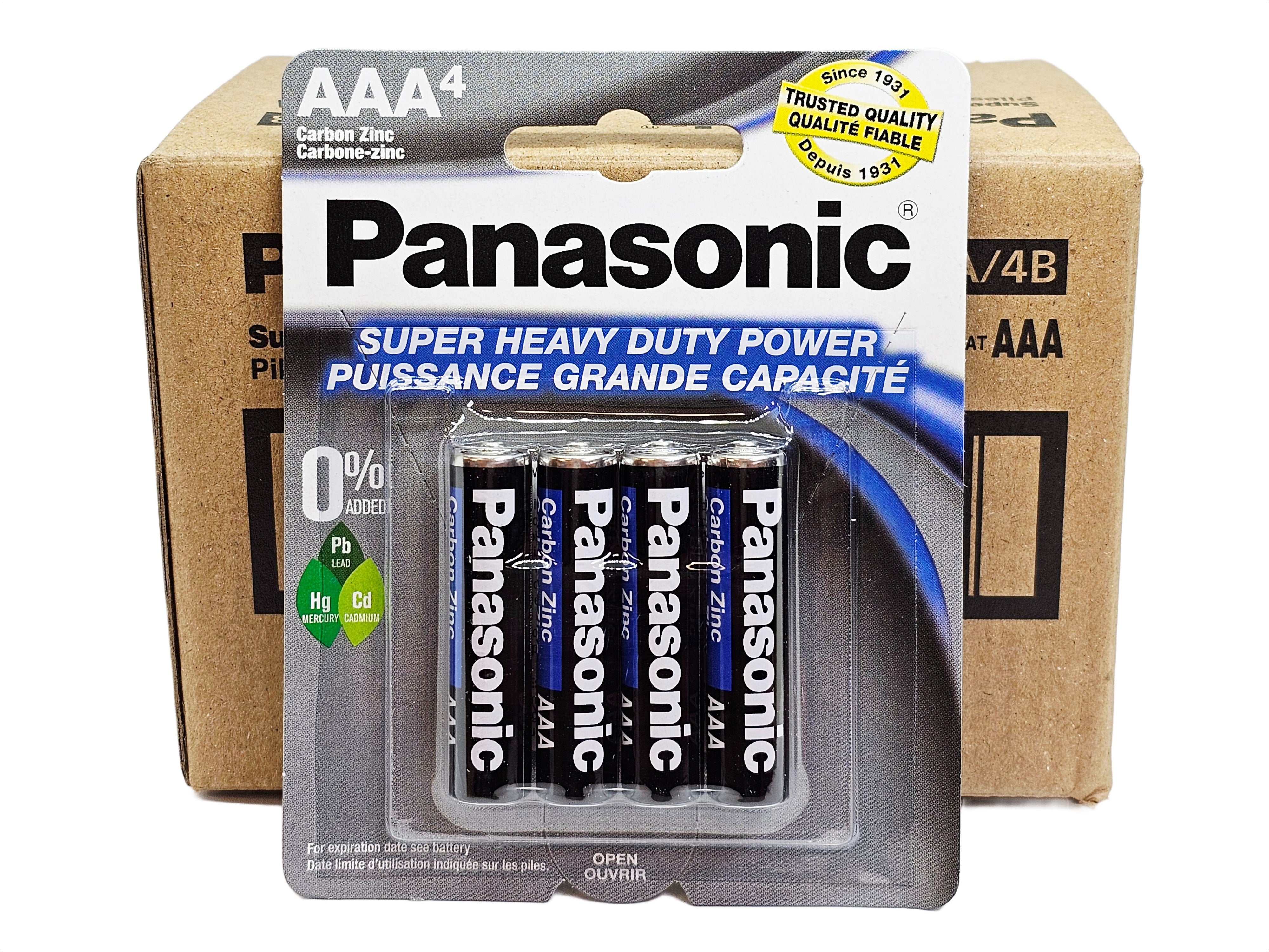 Panasonic AAA Super Heavy Duty Batteries - 48 Pack (AAA4 x 12)