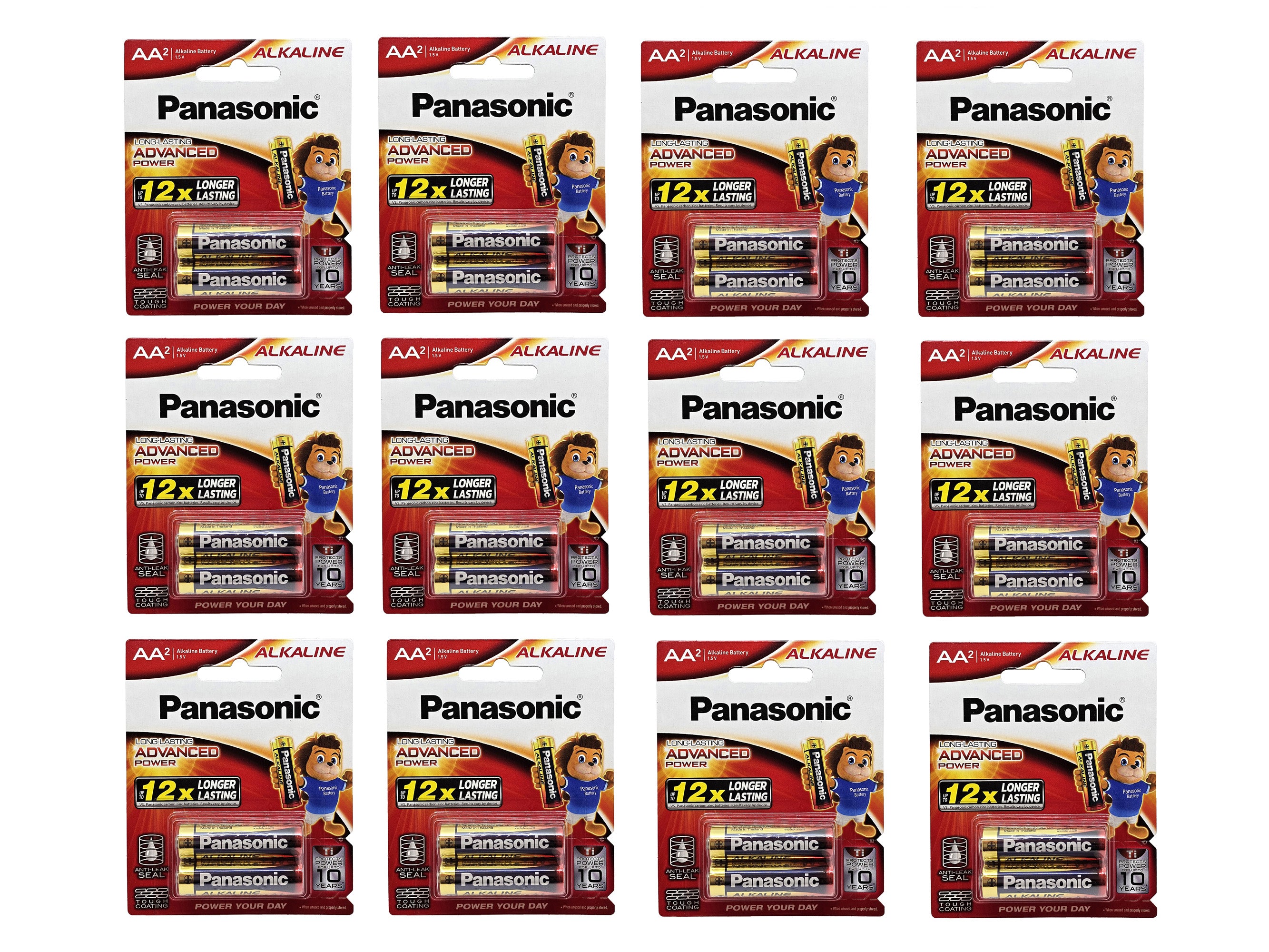 Panasonic AA Alkaline Advanced Power Batteries - 24 Pack (AA2 x 12)