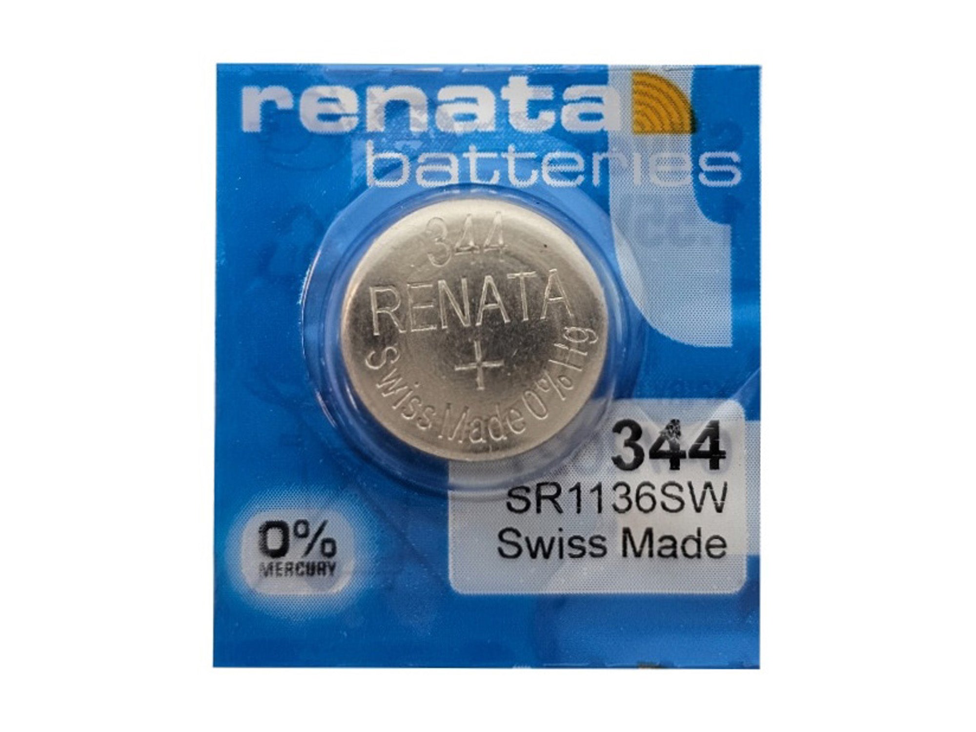 Renata SR1136SW (344) Silver Oxide Watch Battery - 1 Pack