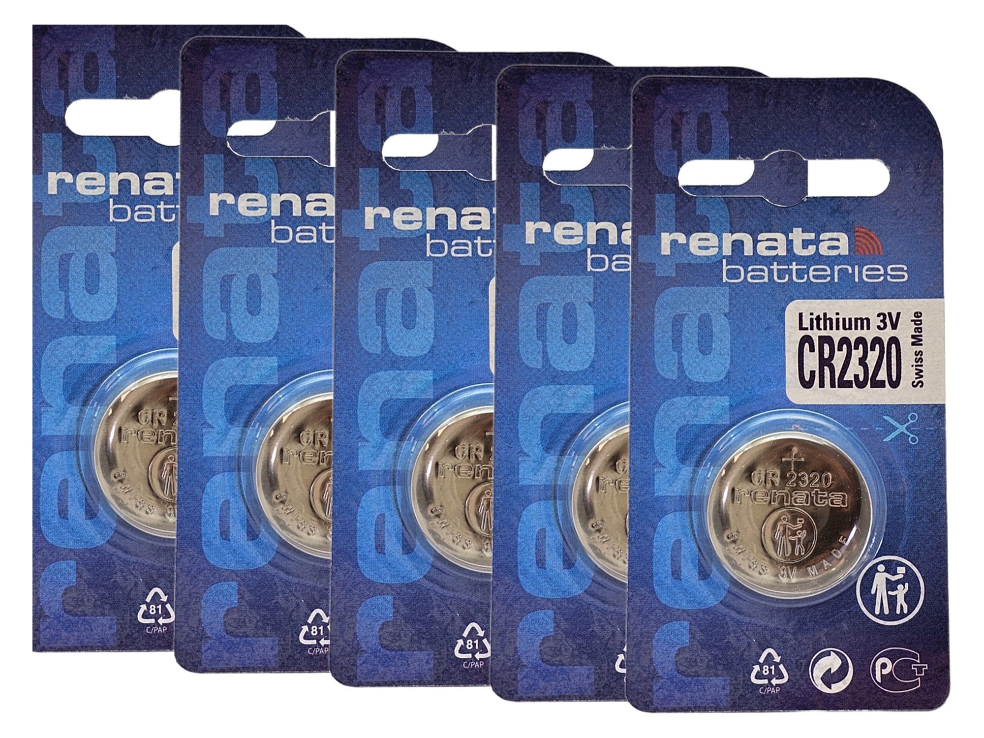 Renata CR2320 3V Lithium Coin Cell Battery - 5 Pack (B1 x 5)