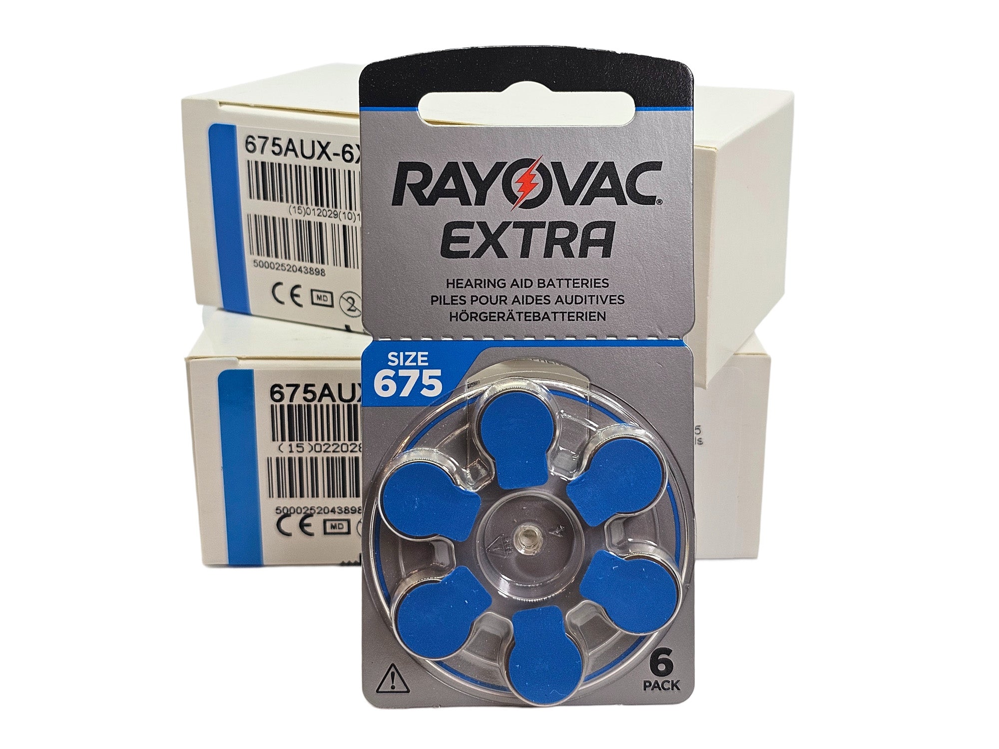 Rayovac Extra P675 (PR44, size 675) Zinc Air Hearing Aid Batteries - 120 Pack (2 box)